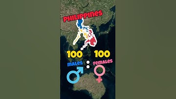 countries ratio of males to female #shorts