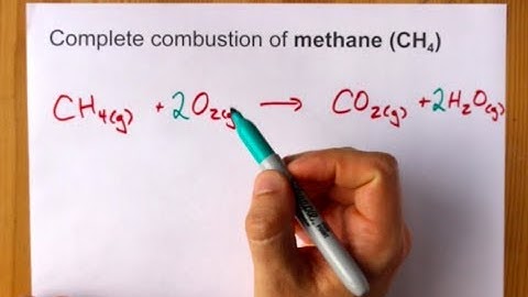 Complete Combustion of Methane (CH4) Balanced Equation