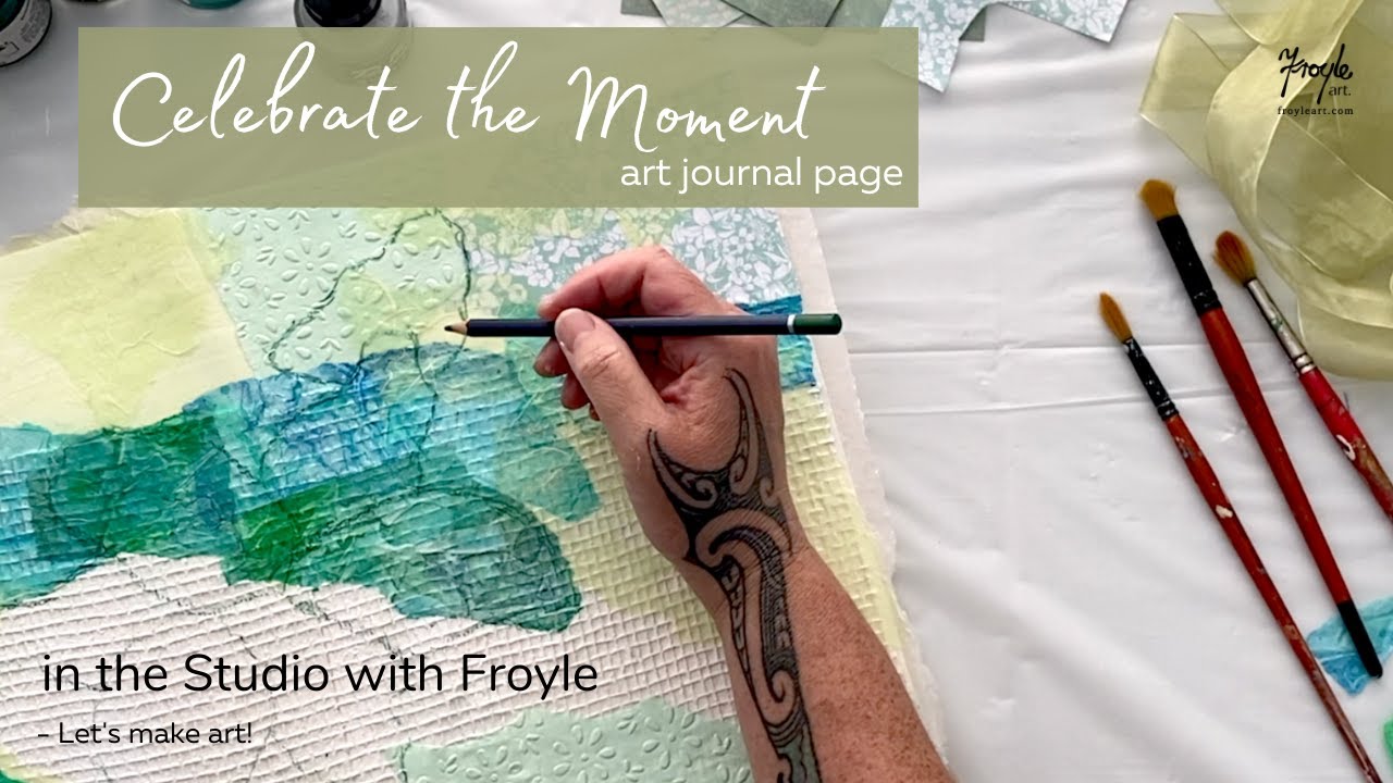 Изучите технику коллажа в смешанной технике с помощью этого бесплатного урока по искусству «Абстр...