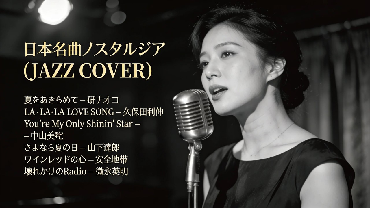トップヒット・ジャズカバー｜日本クラシック名曲集 山下達郎・久保田利伸・安全地帯 ほか【夜・カフェ・リラックス】