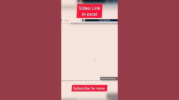 #shorts paste your video link in excel | excel tips and tricks