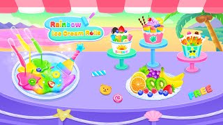 Ice Cream Roll Maker – Rainbow Games for Girls by FunPop screenshot 4