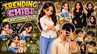 TRENDING CHIBI CARTOON STYLE 😍 cute 3-D cartoon 🥰 screenshot 3