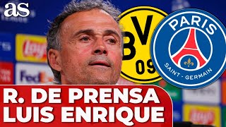 LUIS ENRIQUE, RUEDA PRENSA completa BORUSSIA DORTMUND - PSG, Champions League