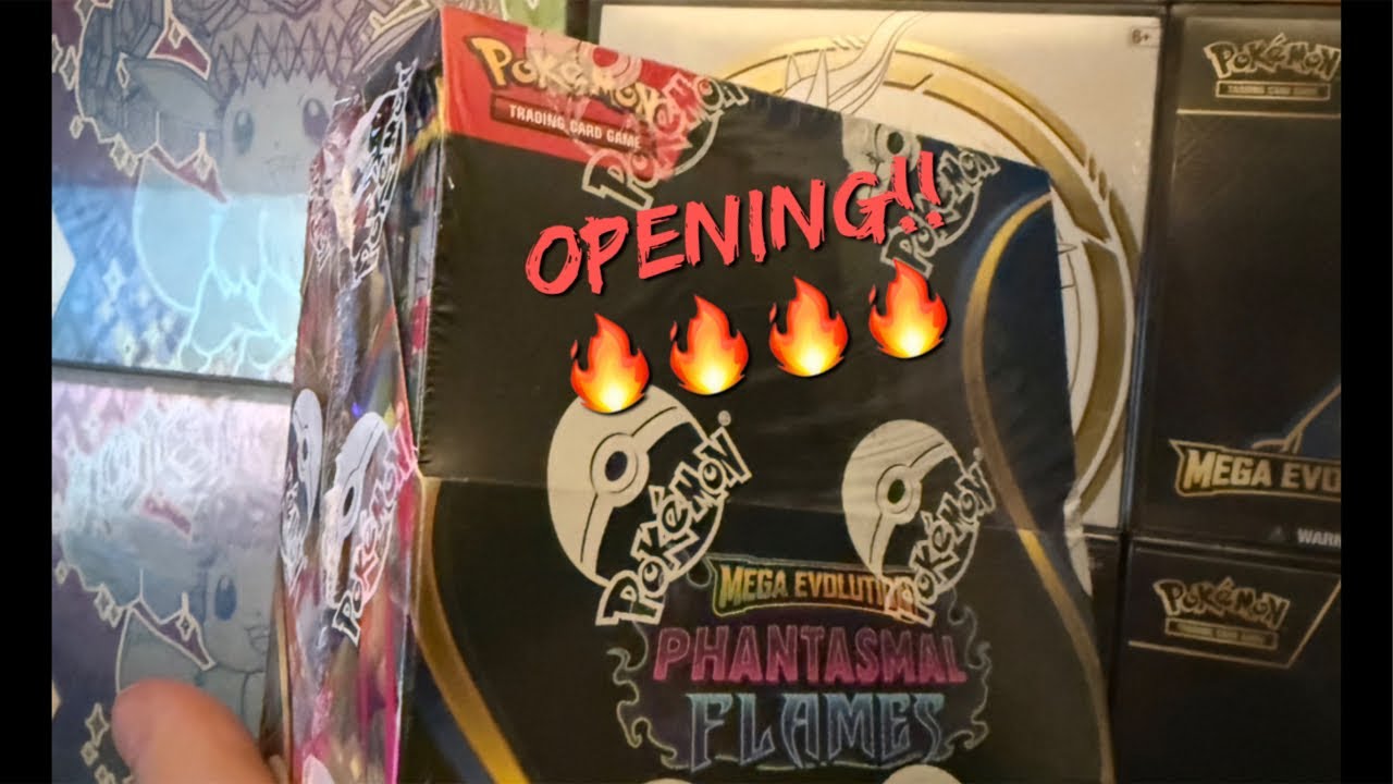 BOOSTER BOX OPENING FOR 1K SUBS! Phantasmal Flames Pokemon Card Opening! 