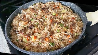 Quick Mushroom Fried Rice | Mushroom Rice Recipe | Veg Fried Rice - Healthy Rice Recipes |#friedrice screenshot 4