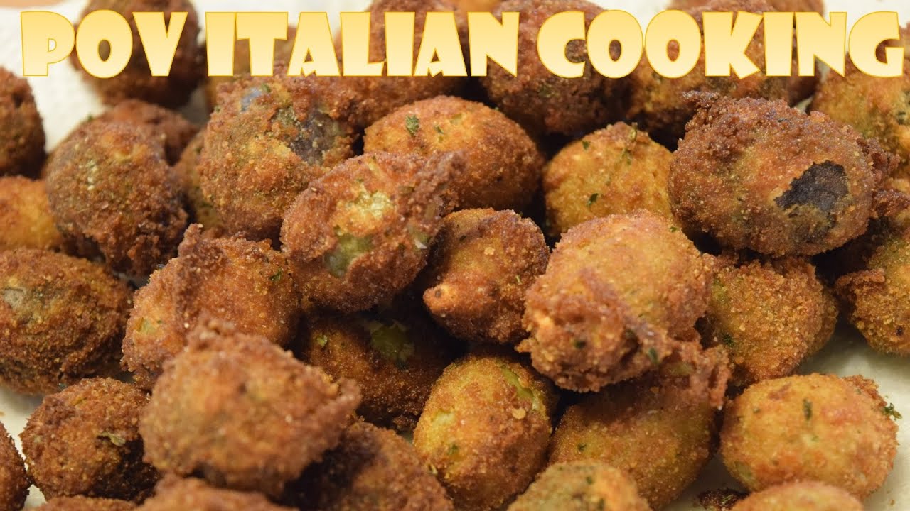 Deep Fried Proscuitto Stuffed Olives POV Italian Cooking Episode 24