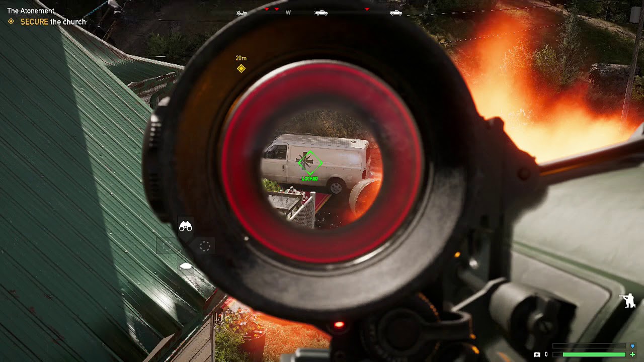 Far Cry 5 Use Incendiary Cluster Rockets Secure the Church - YouTube