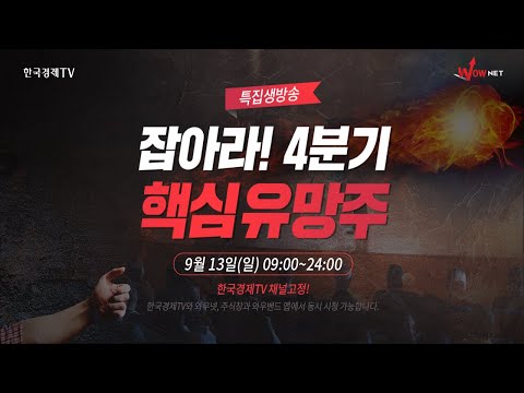 [특집생방송] 4분기 <strong>유망주식</strong>! &amp;#39;잡아라 4분기 핵심유망주&amp;#39;