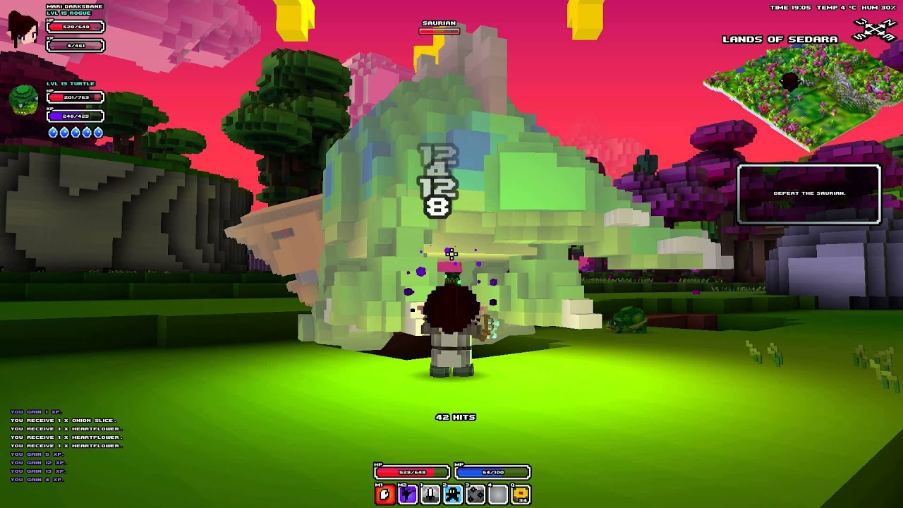 Cube World Dino Boss Kampf