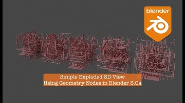 LIVENODING 3D Exploded View Using Instance Transform of Geometry Nodes