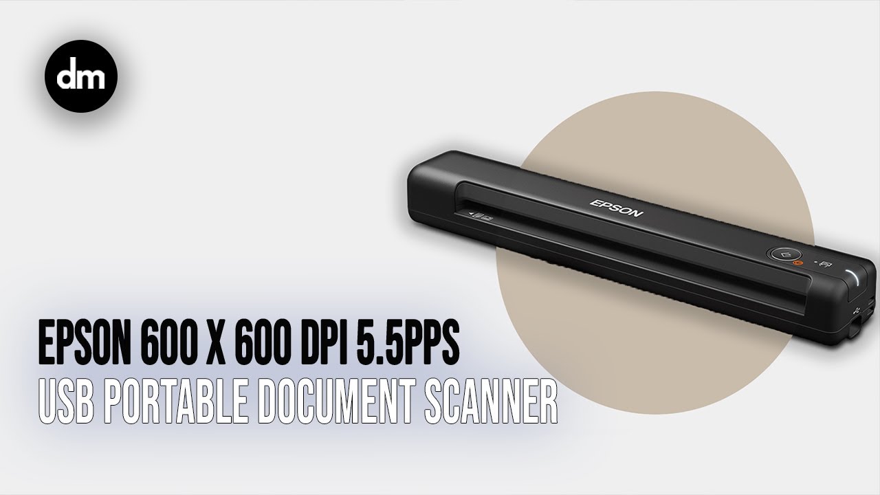 Epson Work Force ES-50 | Portable Document Scanner | High Speed Document Scanner