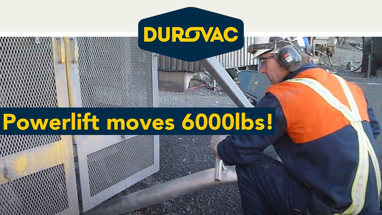 DuroVac 40 Hp Powerlift Moves 6000 Lbs of Iron Pellets in 3 Minutes