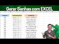 Gerar Senhas Aleatorias no Excel | Número, Letras, Símbolos | Fórmula Aleatório Entre e Caract