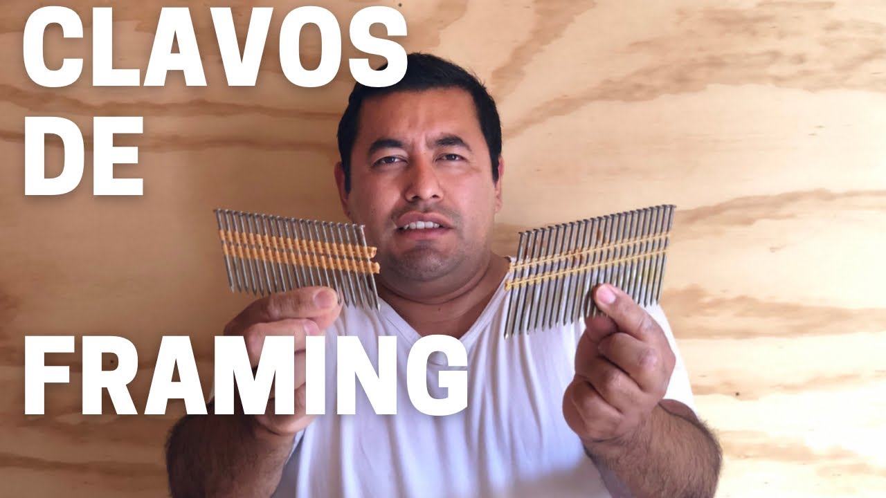 CLAVOS Para FRAMING Medidas y usos 16d y 8d de la forma correcta 