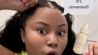 How I install my wig using TOUCHEDBYMYSTY LACE GLUE Xtreme (new product)