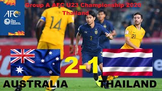 Highlights : AUSTRALIA (2-1) THAILAND | Round 2 Group A (AFC U23 Championship 2020 )
