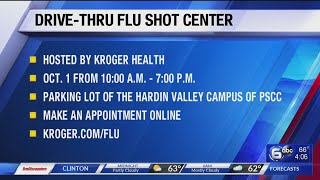 Kroger Health hosting drive-thru clinic for flu shots