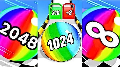 Ball Run 2048 💥 vs Ball Run Infinity ♾️ vs Number Ball Race 3D 🔢 | Satisfying Merge Gameplay