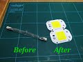 Converting halogen work light to LED