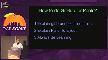 RailsConf 2015 - Teaching GitHub for Poets