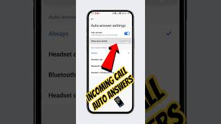 Incoming Call Automatically Answer Kaise Kare #shorts #viral