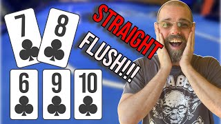 I FLOP A STRAIGHT FLUSH AND GET PAID!!! Poker Vlog #8