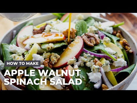How to make Apple Walnut Spinach Salad