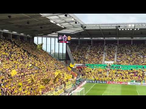 Borussia Dortmund Support in Mainz Pokal 23/24