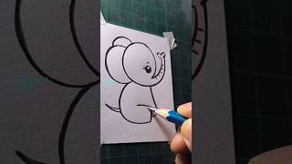 cute elephant drawing