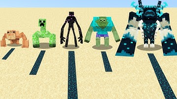 Sculk Generation by All Mutant creatures in Minecaft - Which Mutant Mob Will generate more Sculk?