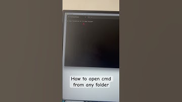How to open cmd/command prompt from any folder