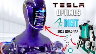 Новый Optimus от Tesla против нового Digit от Amazon (модернизация и демонстрация роботов с ИИ)