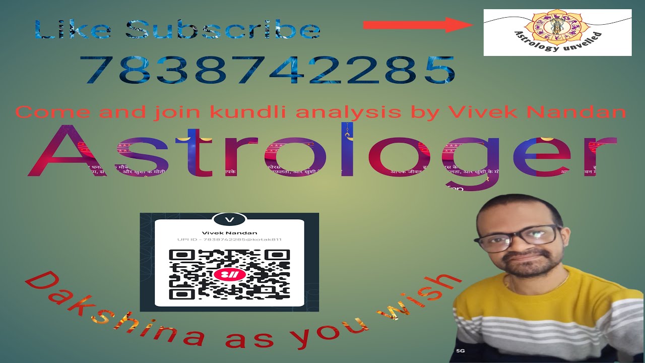 Kundli analysis by Astrologer Vivek Nandan. Dakshina as you wish (7838742285), plz subscribe.