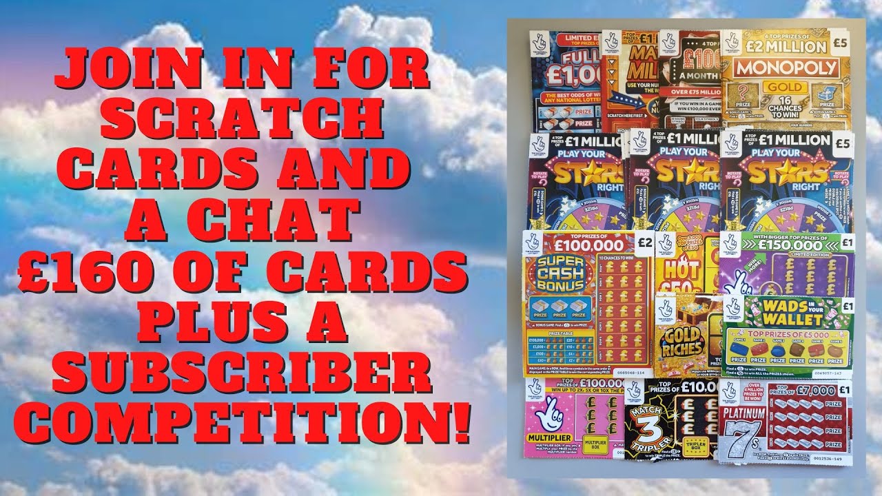 Live Stream And Subscriber Competition. £160 of scratch cards with a ...