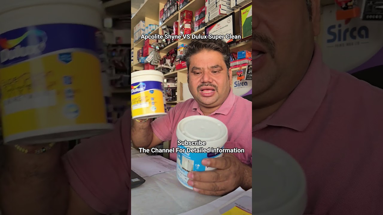 Apcolite Shyne VS Dulux Super Clean 