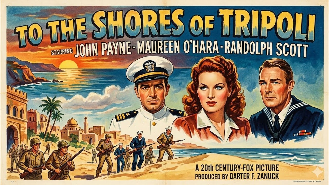 TO THE SHORES OF TRIPOLI John Payne American Technicolor film 1942 1080