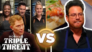 Ans Vs Scott Conant Full Episode Recap Bobbys Triple Threat Food Network