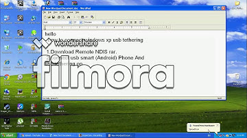 how to connect windows xp usb tethering