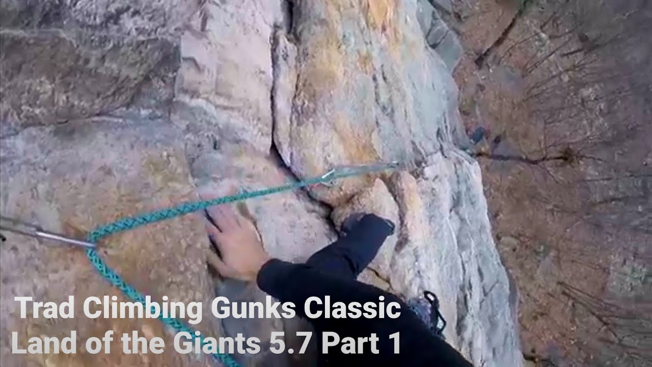 Gunks Standard Rack #59 Trad Climbing Gunks Classic Land of the Giants 5.7 (Near Trapps ...