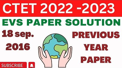 ctet evs September 2016 paper ll evs previous year questions paper ll part 2