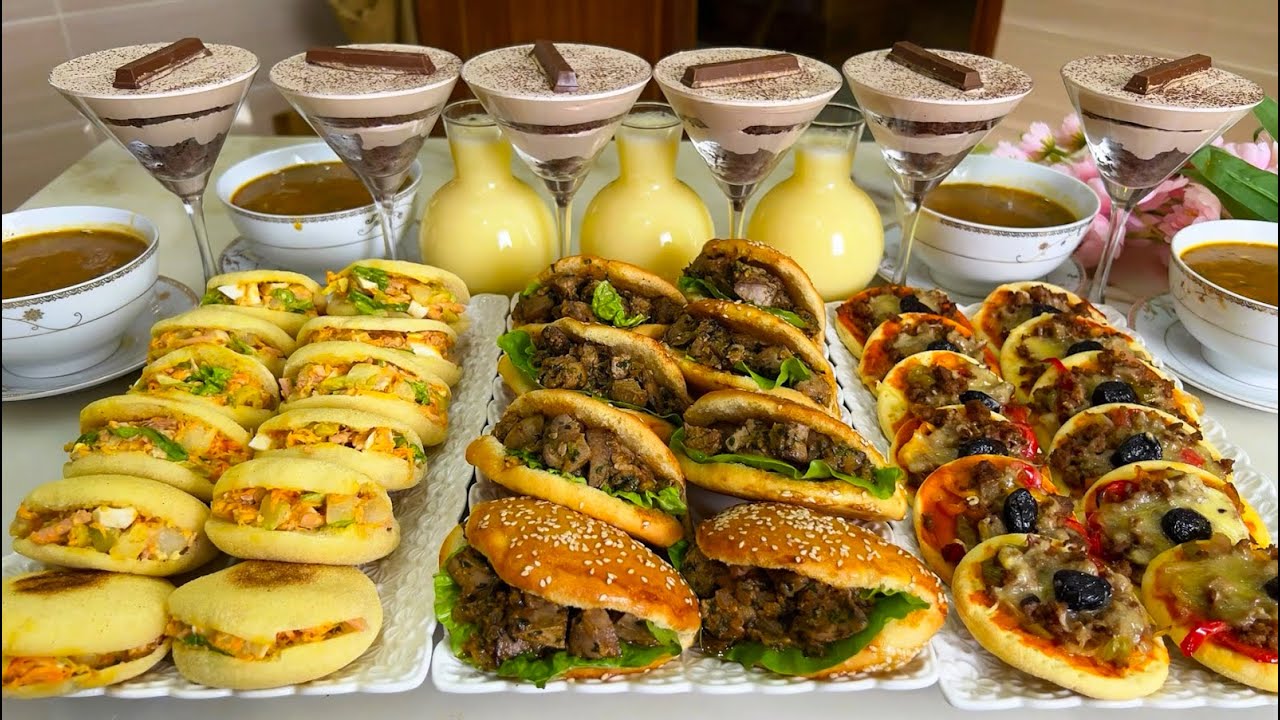 أول فطور رمضان🌙بداك شي للي يبغيه خاطرك مملحات الأكثر طلبا بحشوات بنينة تحلية خطيرة عصير وحريرة👌🏻