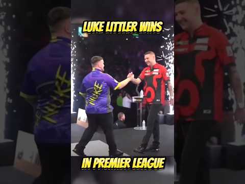 Luke littler wins in Belfast 🎯🎯 #lukelittler #darts #premierleague #winner #belfast #shorts