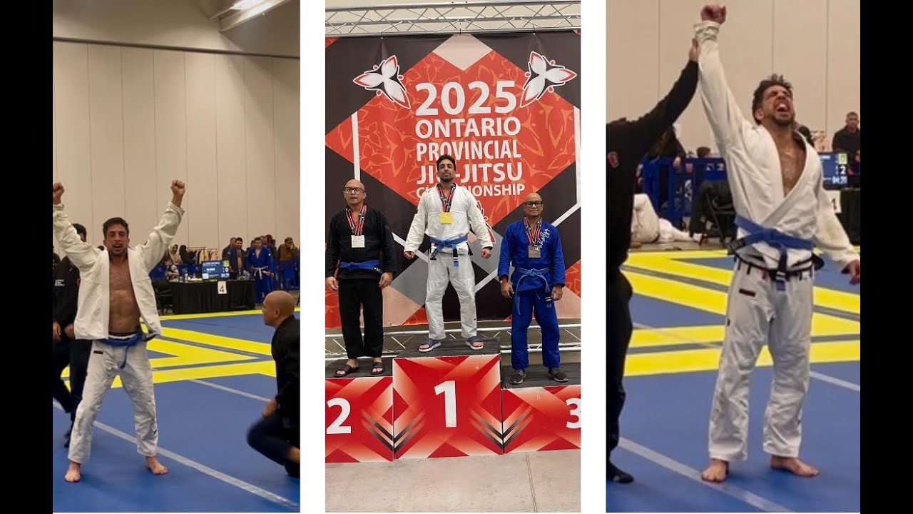 Winning 4th Gold Medal in 2025 Ontario Provincial BJJ Championship Competition 