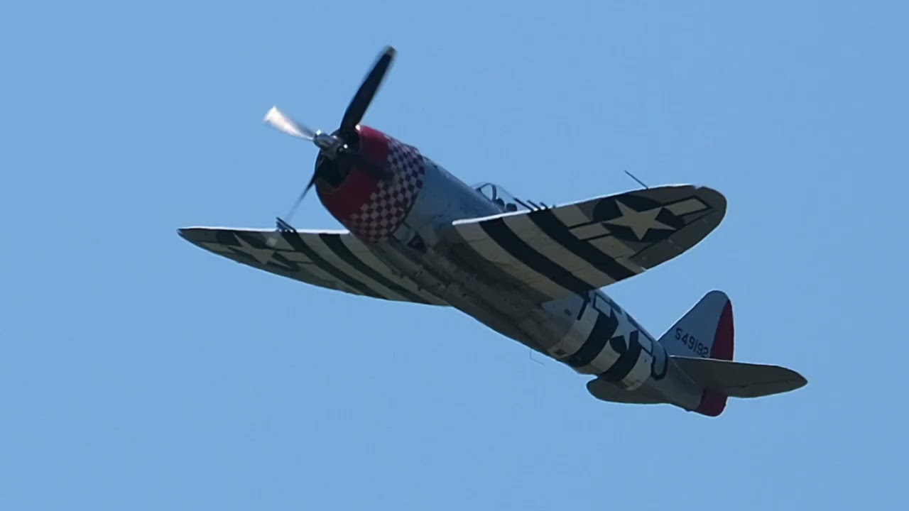Mustangs, Thunderbolt and Spitfire at Pratica di Mare airport.