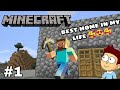 Ghar banaa liya 😁 - Minecraft survival part 1