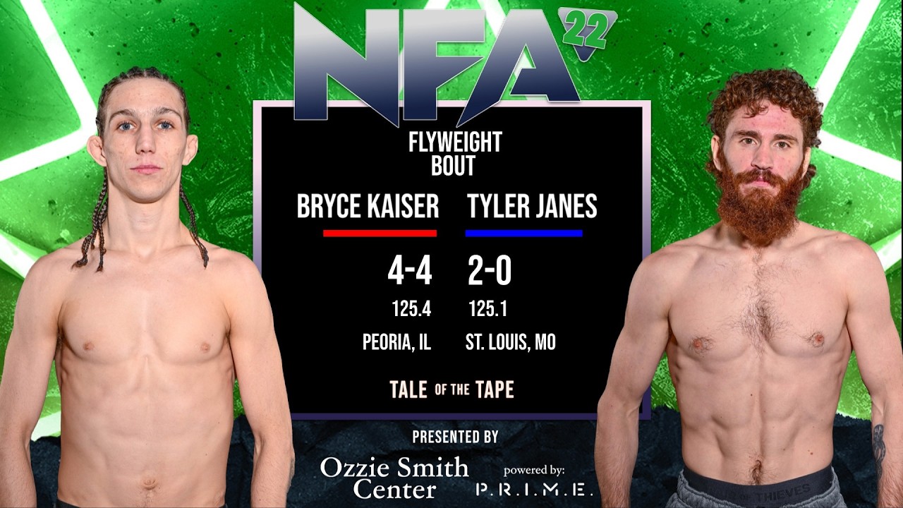 #NFA Nemesis 22 amateur #MMA bout 05 Bryce Kaiser vs Tyler Janes - YouTube