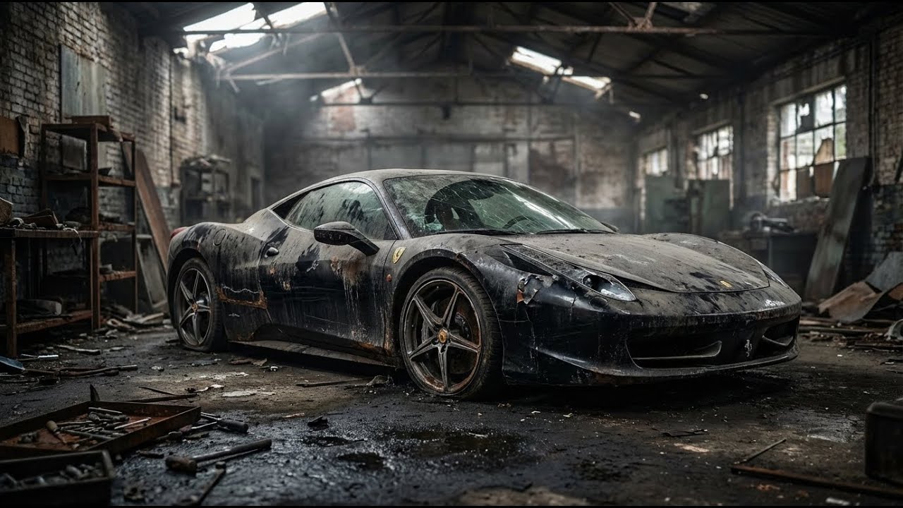 ASMR Car Restoration! Full Restoration 2011 Ferrari 458 Italia from Burnt Condition to Looking New