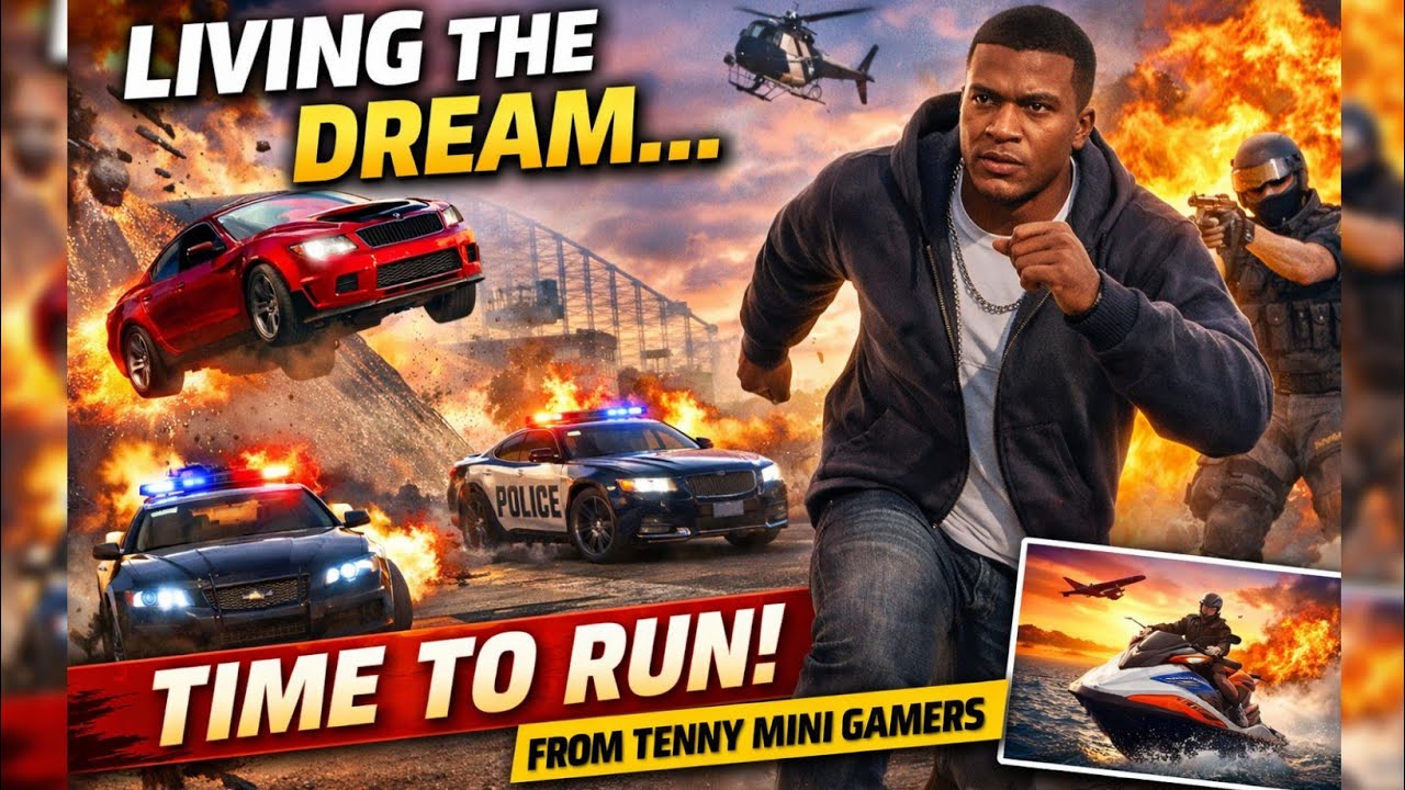 GTA 5 Police Chase Gone Crazy 😱 Epic Stunts & Escape Mission | Tenny ...