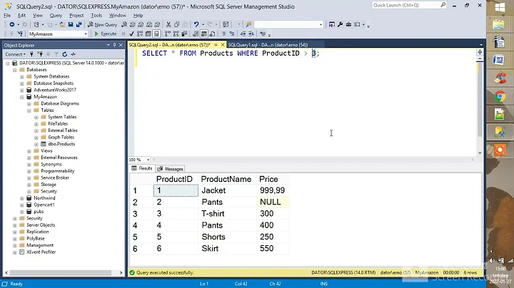 SQL - select rows